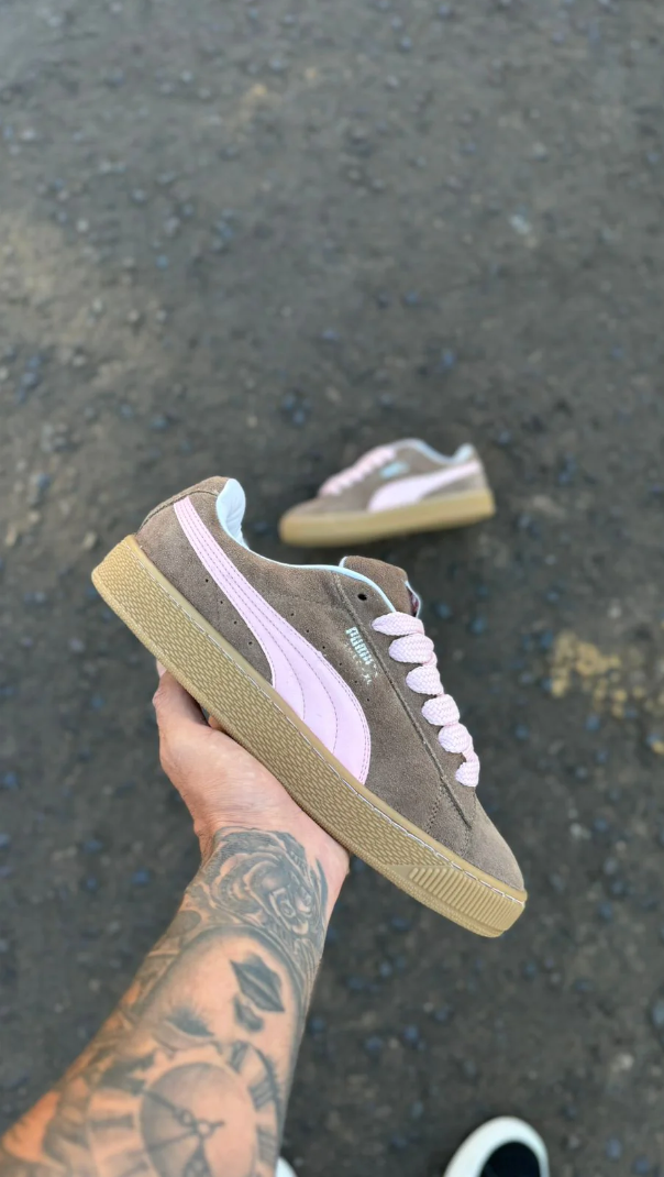 Puma Suede XL Marron y Rosa